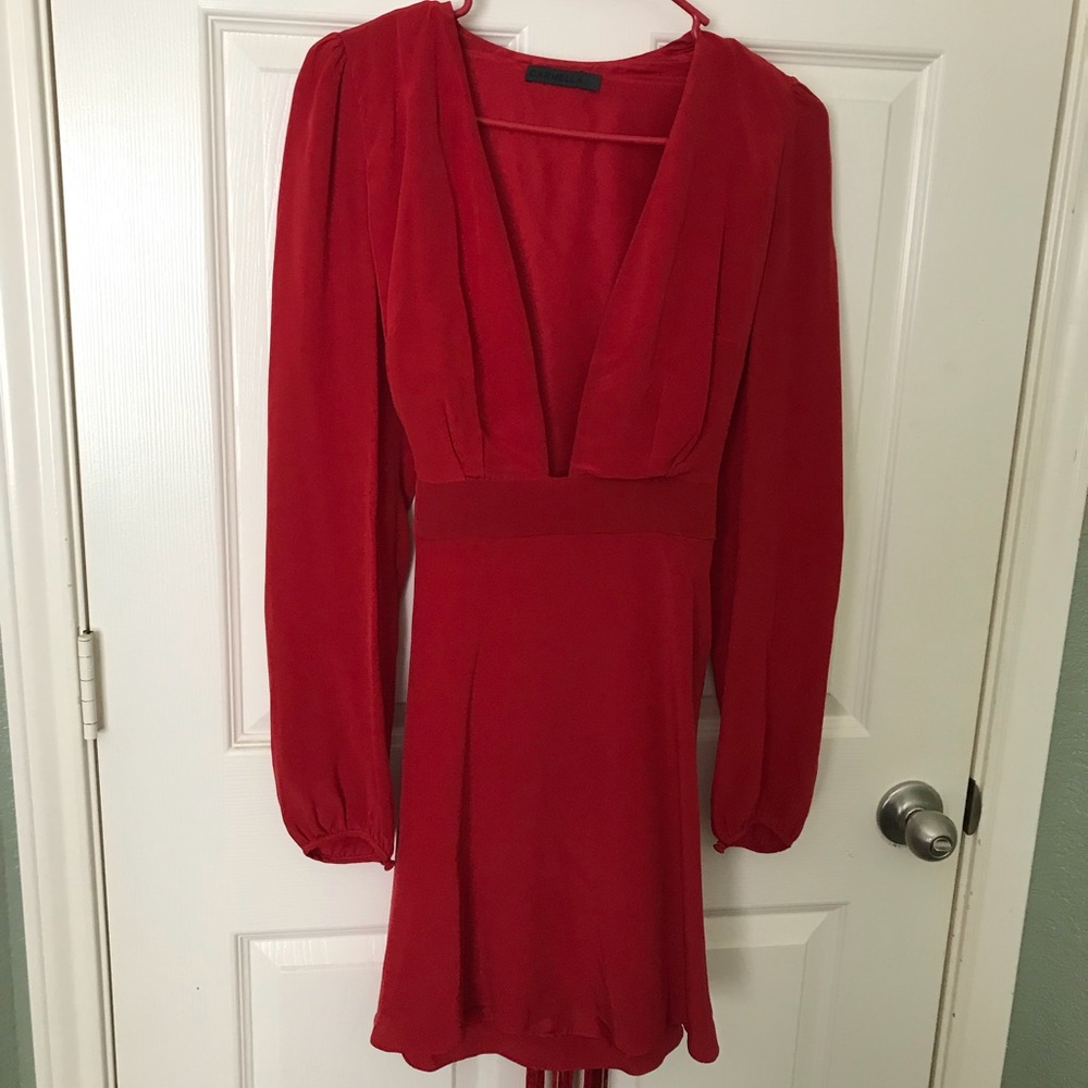 Carmella, long sleeve mini dress